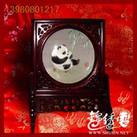 碗熊猫蜀绣精品